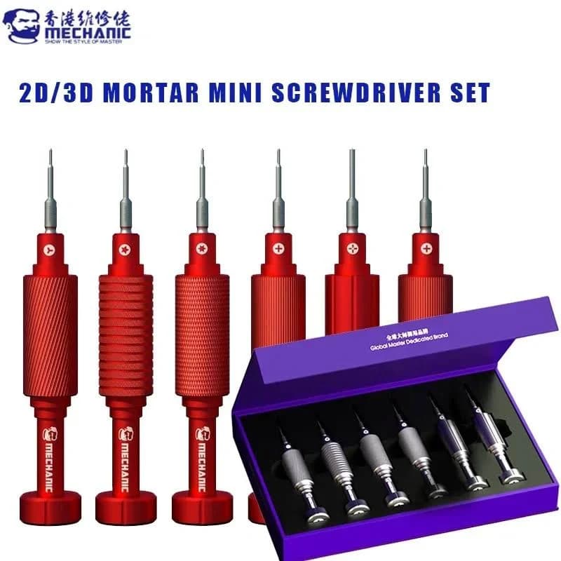 Kit Chave de Precisão 6 em 1 Mechanic Reparo iPhone Y Pentalobe Estrela Phillips Android Aço Reparo Assistência Técnica