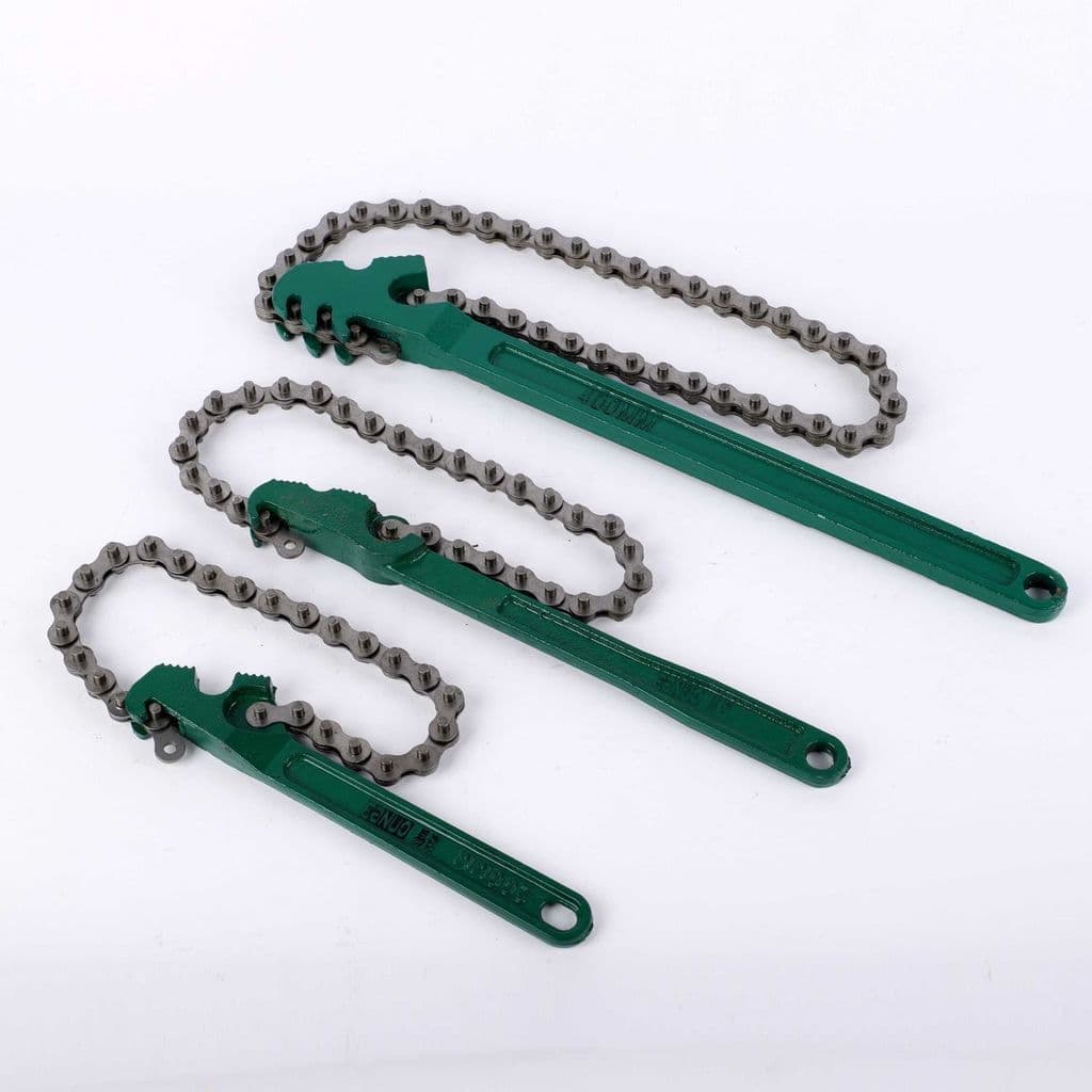 Chave de filtro tipo corrente 53cm cinto reparação automóvel Manual retrátil ferramenta chave corrente