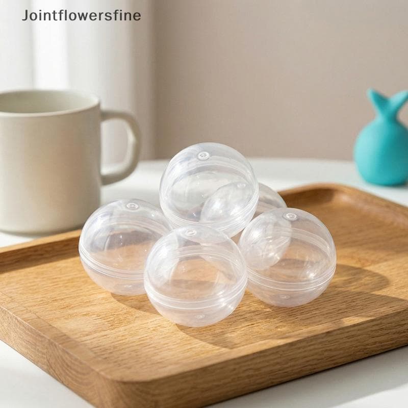 JTFF 50 Pcs Cápsula Transparente Brinquedo Bola Surpresa Cápsulas Vazias Recarregáveis Para Crianças Projetos De Artesan