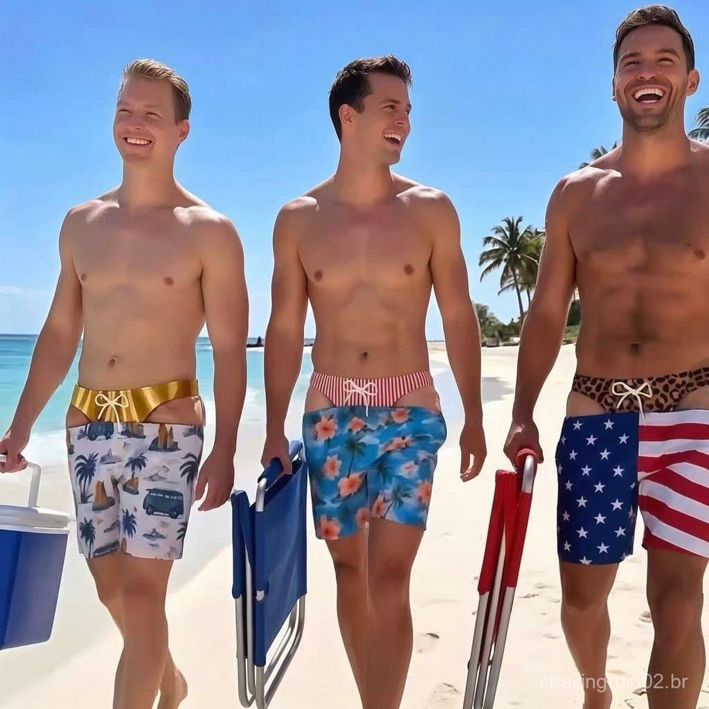 Calças De Surf Masculinas Para Caminhada Na Praia De Verão , Casuais Diárias E Confortáveis