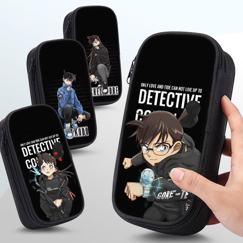 2026 Novo produto Detetive Conan Estojo de lápis de marca conjunta Phantom Thief Kid Caixa de papelaria Bolsa de papelar