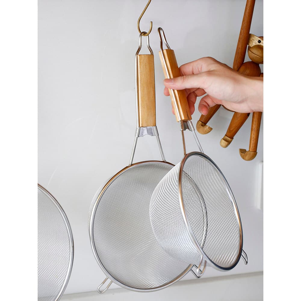 Cerca de pesca de aço inoxidável Coador grande Colher de macarrão de cozinha Fritar Coador de pesca Colher de pesca quen