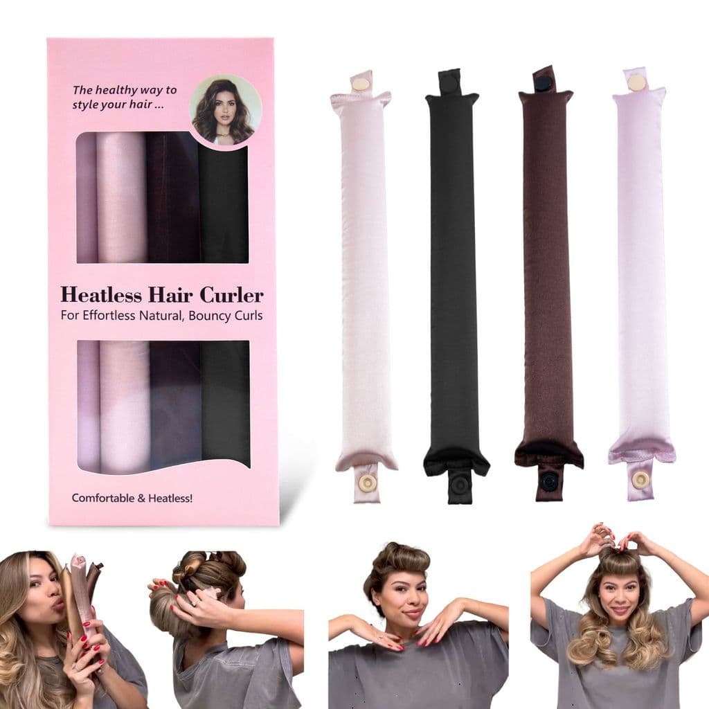 2026 novo estilo pacote de 4 peças com Snap curling ferro calor-livre curling ferro encaixotado preguiçoso dormir disco