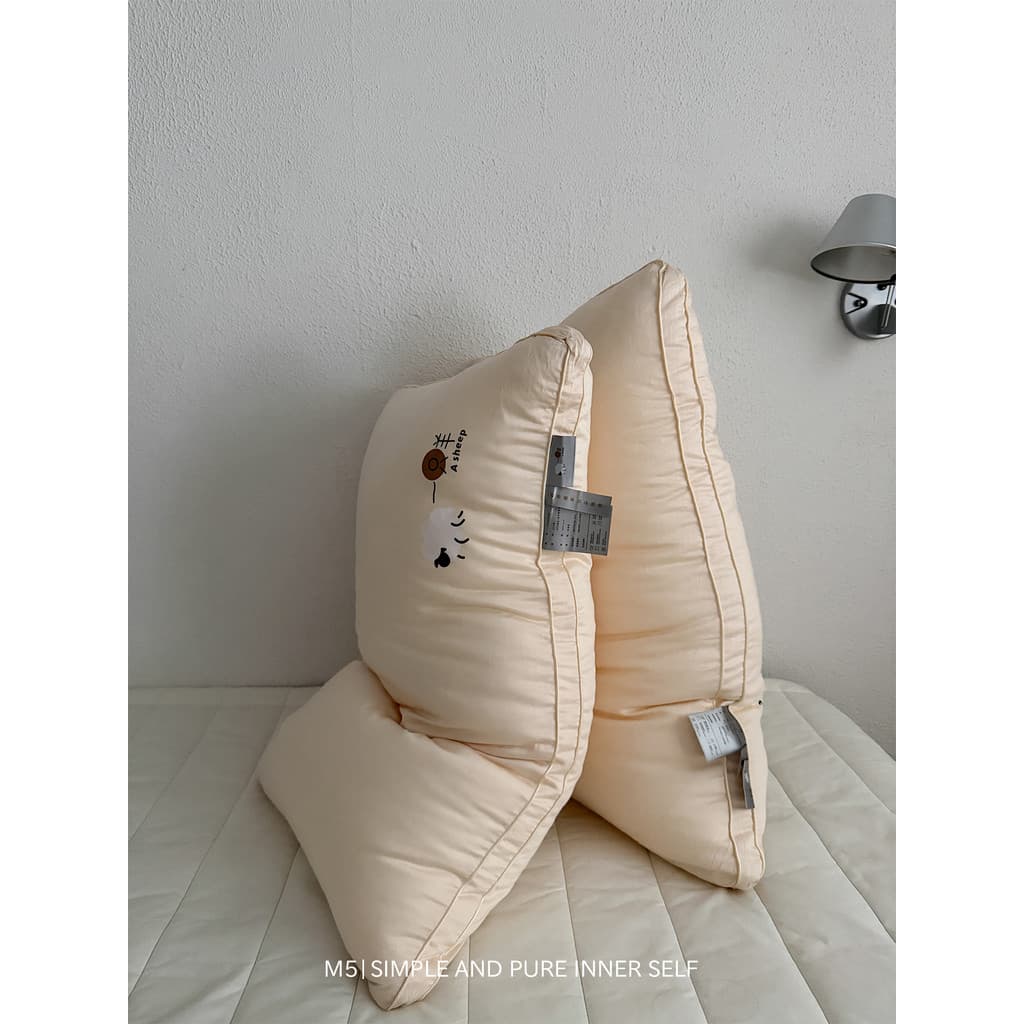 Travesseiro de proteína de caxemira Hotel dedicado coluna Cervical protegendo algodão doméstico par de dormir travesseir