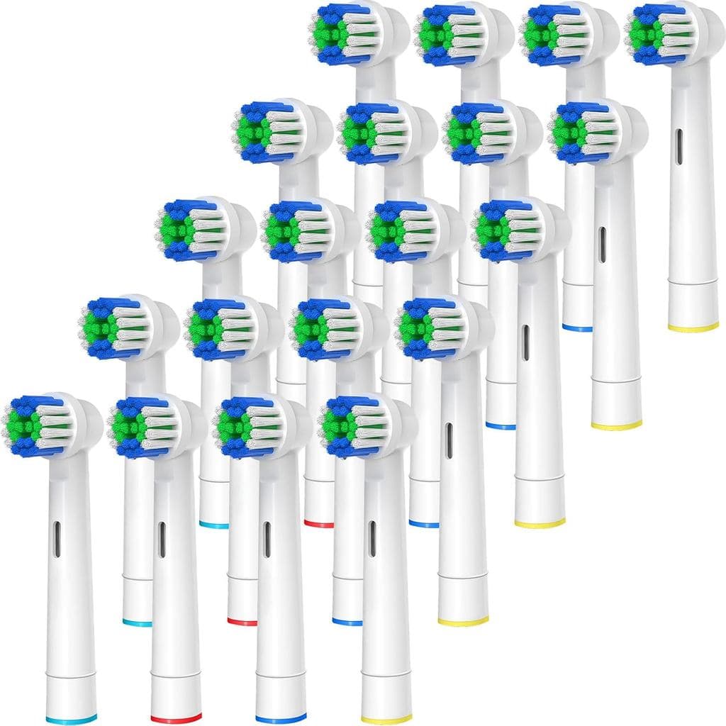 Cabeças de Escova de Dentes de Reposição Compatíveis com Oral-B Braun, 20 Peças de Cabeças de Escova Elétrica Profission