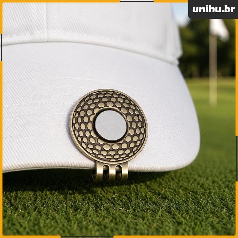 [Unihu] Clipe Para Boné De Golfe , Marcador Magnético De Ferro Crachá , Acessórios Esportivos Marca De Bola Utilitária J