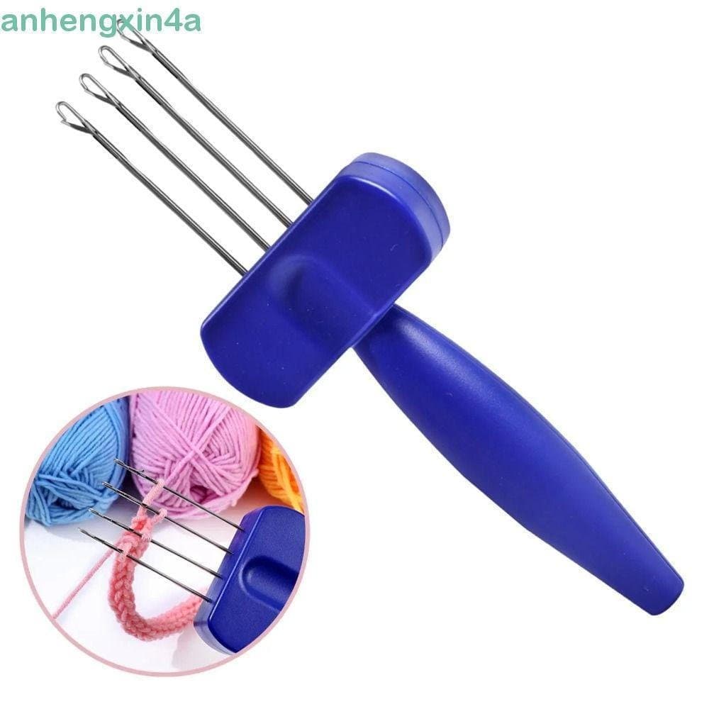Ferramenta De Gancho De Crochê ANHENGXIN , Agulha De Tricô Manual Com Cabo Ergonômico , Portátil Eficiente
