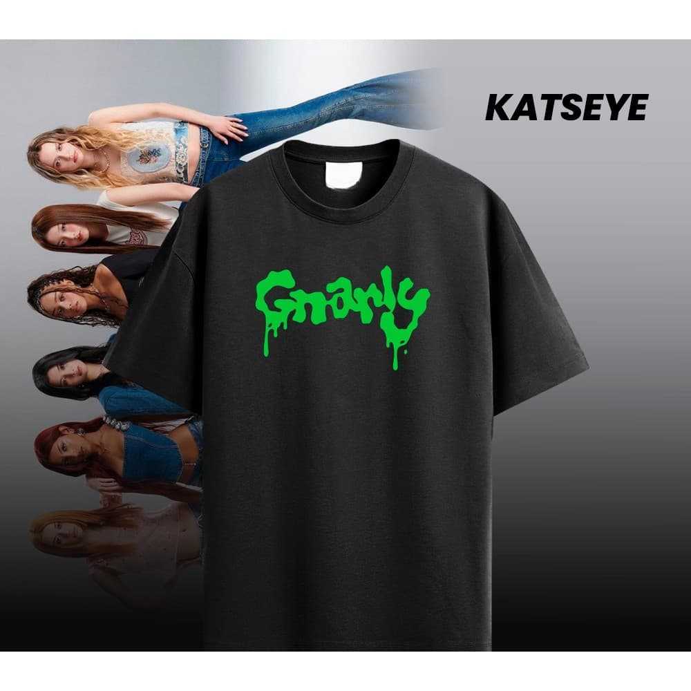 Camiseta  Katseye | Gnarly - Camisa 100% Algodão Premium - /