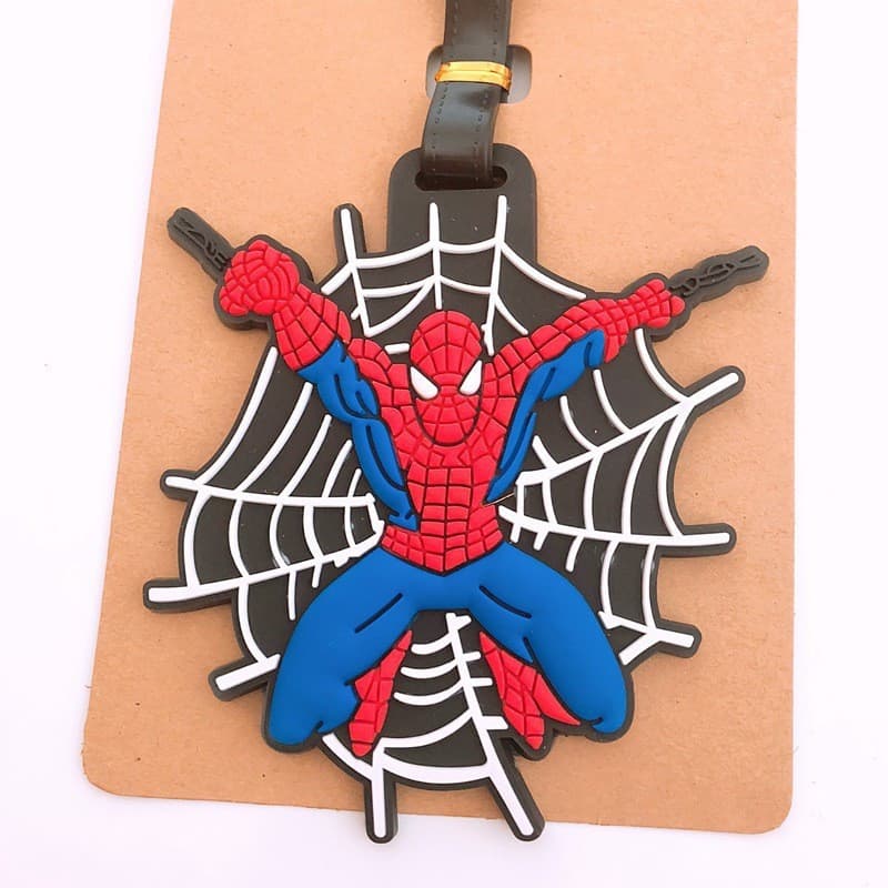 Etiqueta de bagagem Etiqueta de nome Homem-Aranha Batman Capitão América Etiqueta de bagagem B4JK