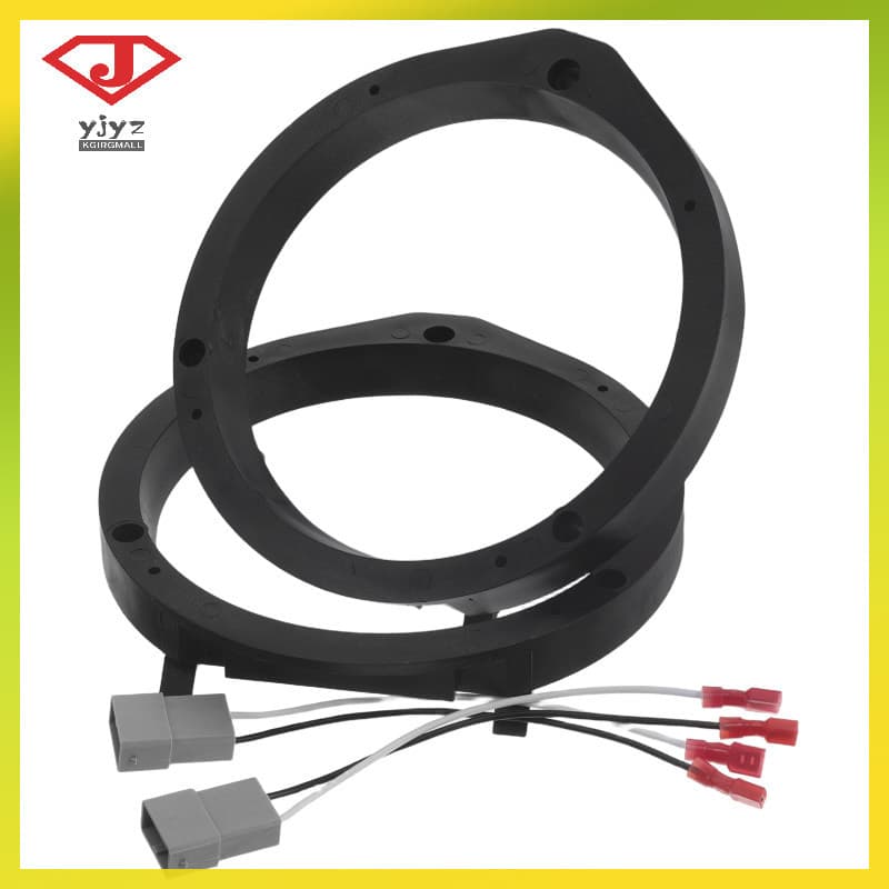 2 Pçs Espaçador De Alto-Falante Do Carro Plástico Metal Adaptador Suportes Para 65 Polegada Falantes Preto Atualização Á