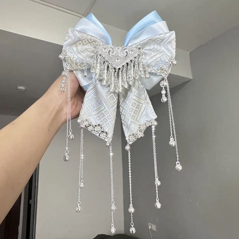 Pronto estoque Estilo antigo Guangxi Africano Feito à Mão Diy Arco Grampo de Cabelo Lolita Novo Estilo Chinês Estilo Chi
