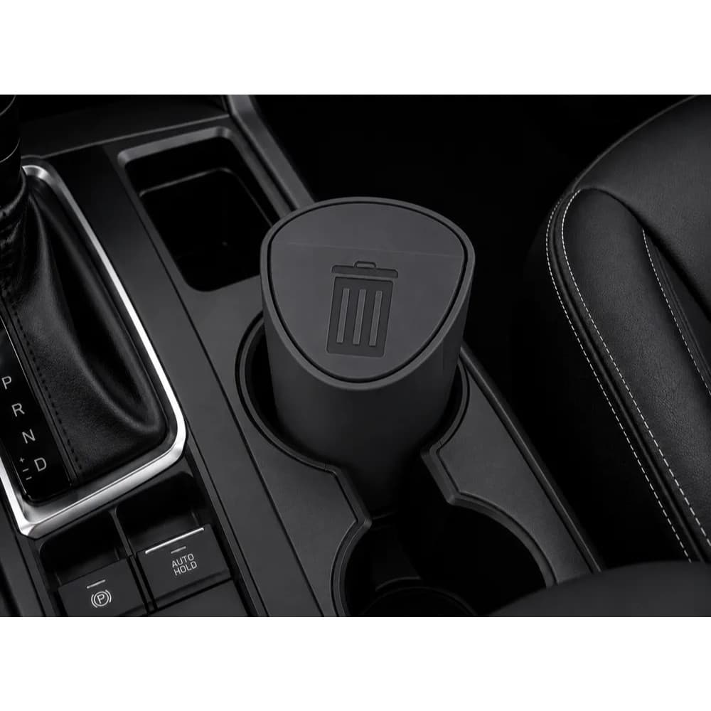 Lixeira Porta Copos para Carro Organizador Automotivo Compacto com Tampa Universal