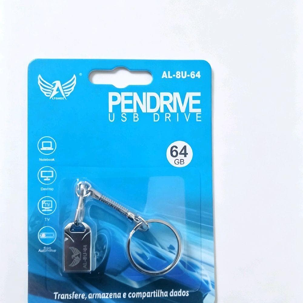 Aeroflex Pen-drive USB Drive AL-8U-64 64GB Transfere Armazena e Compartilha Dados