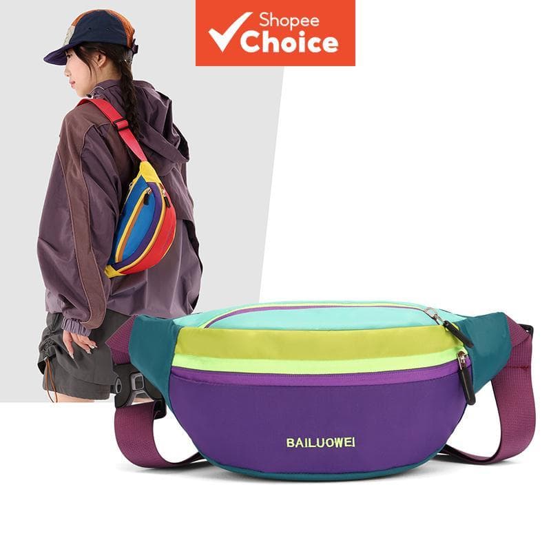 Bolsa Tiracolo Transversal Unissex à Prova D’água para Peito, Pochete de Cintura, Ideal para Corrida, Caminhada, Uso