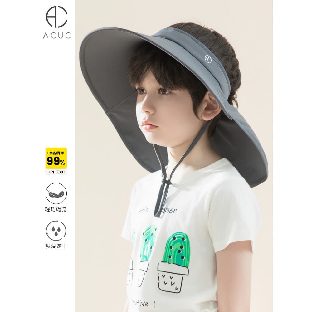 ACUC Chapéu Protetor Solar Infantil Menino Pescoço Proteção Chapéu de Sol Verão Proteção Ultravioleta Aba Grande Chapéu