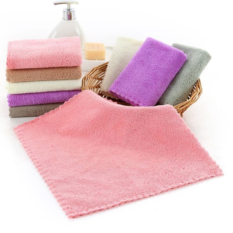 Coral velo toalha quadrada limpeza simples toalha quadrada toalha de limpeza sem fiapos absorvente pano de cozinha fácil