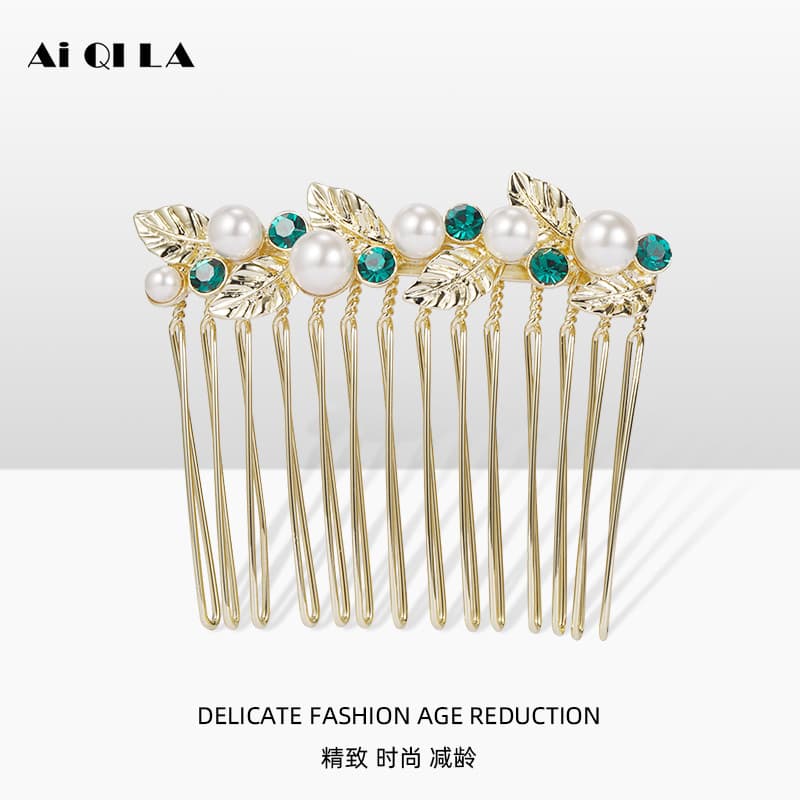 AIQILA AIQILA Retro Barroco Série Pente de Cabelo Simples Moderno Acessórios de Cabelo Feminino Nicho Inserir Pente Pino