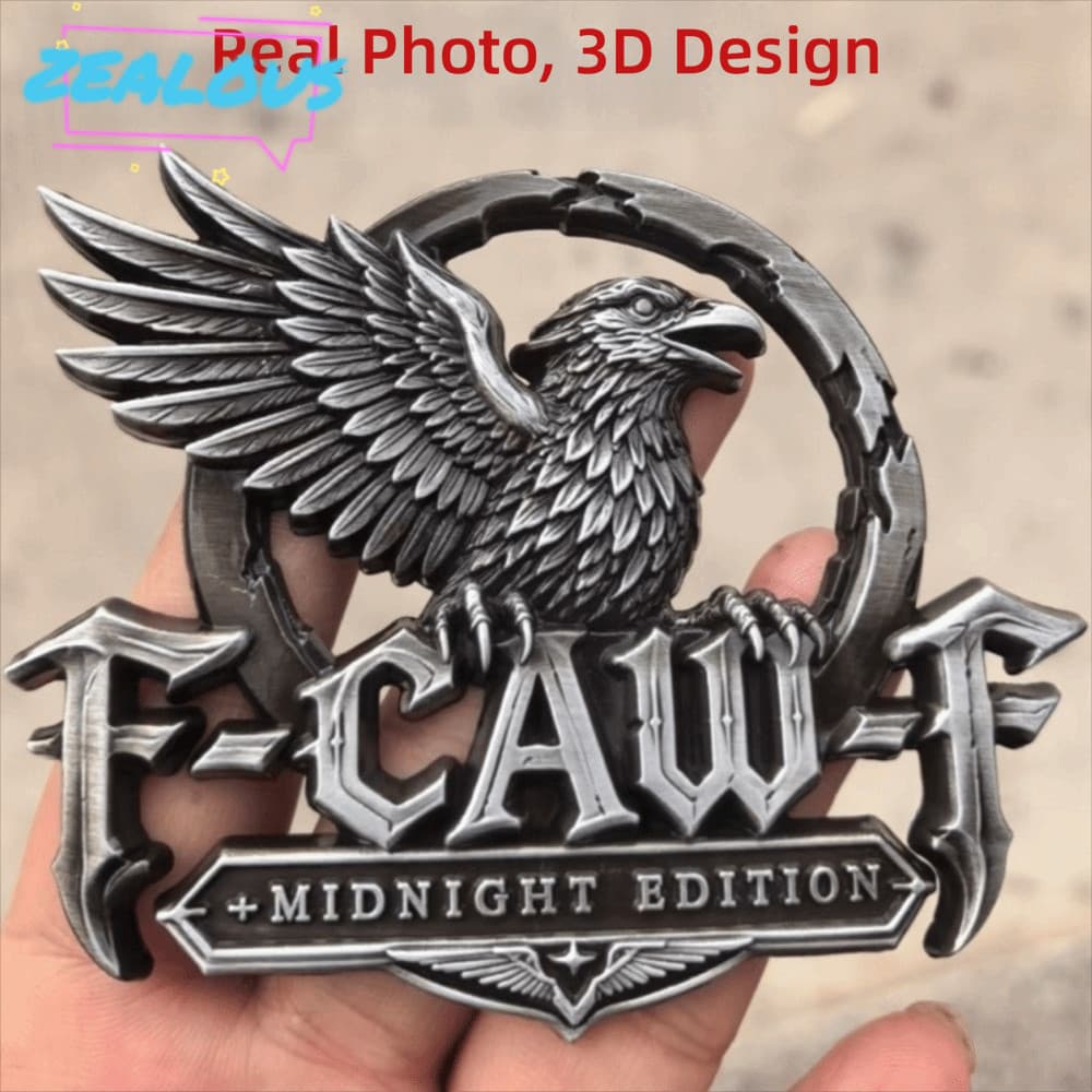 Emblema De Carro De Metal ZEALOUSSS , Autoadesivo De Alívio Elevado Com Motivo De Águia
