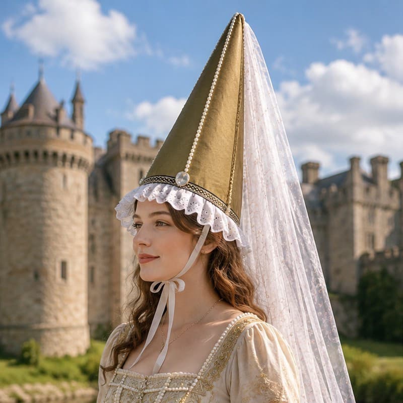 Adulto Palhaço Bruxa Cone Chapéu Festa De Halloween Fantasia Boné Pontiagudo Cosplay Medieval