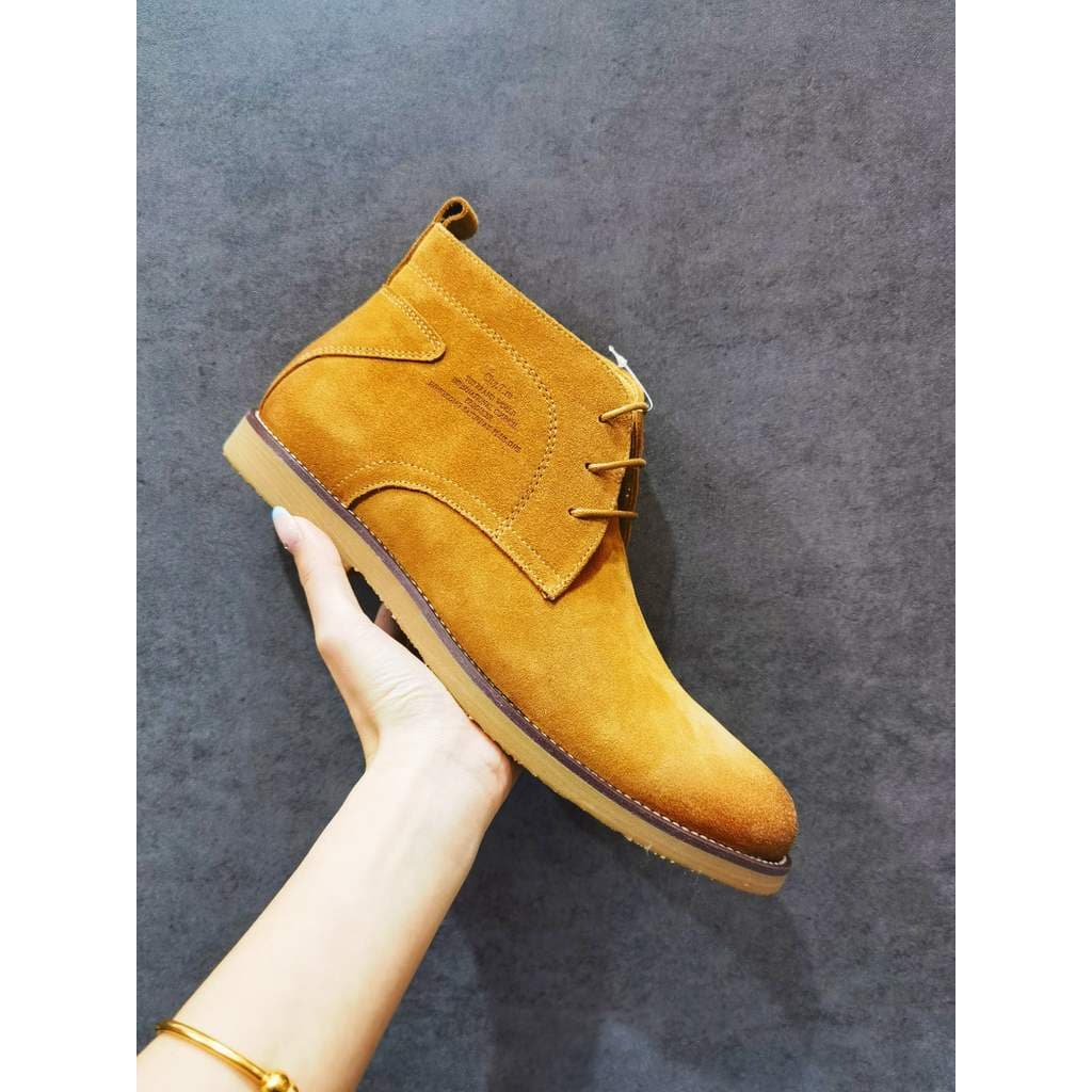 Martin botas masculinas Retro deserto botas masculinas simples botas curtas de couro genuíno ao ar livre botas gerais de