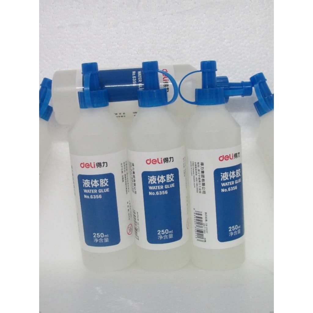 Deli Glue 6356 Cola Líquida Frasco Grande 250ml Cola Transparente Líquida