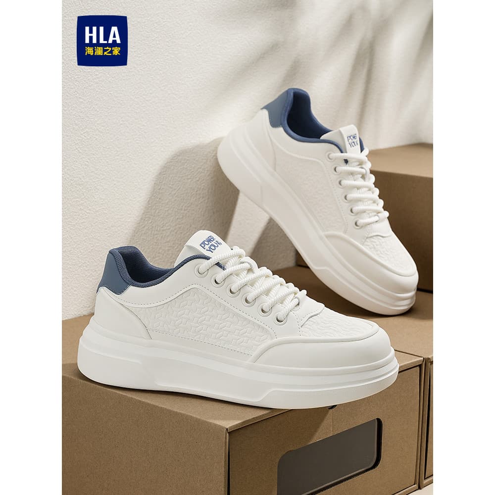 HLA/Hailan House sapatos masculinos 2026 novo estilo verão sapatos casuais na moda tênis de aumento All-Match sapatos br