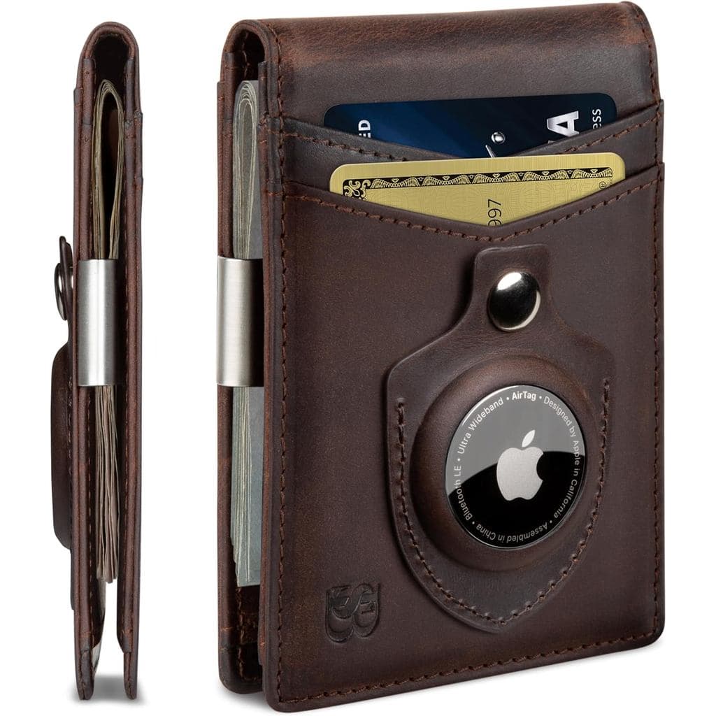 Carteira com Clipe para Dinheiro SERMAN BRANDS - Carteiras Masculinas Finas para Bolso Frontal com Bloqueio RFID, Porta-