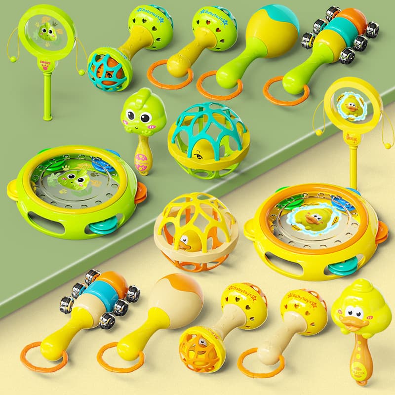Chocalho de dinossauro para bebê, chocalho de mão, chocalho, martelo de areia, chocalho, bebê de 0 a 12 meses, educação
