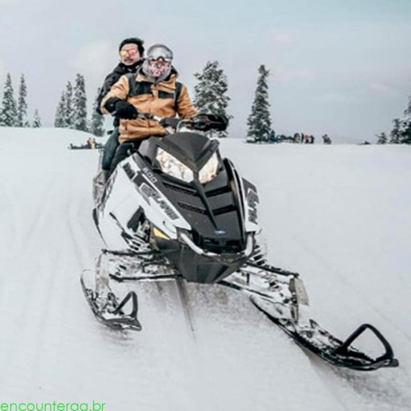 Encontrora Conjunto Engate Reboque Ajustável Para Snowmobile, Atualização-Choque Oferece Seguro A
