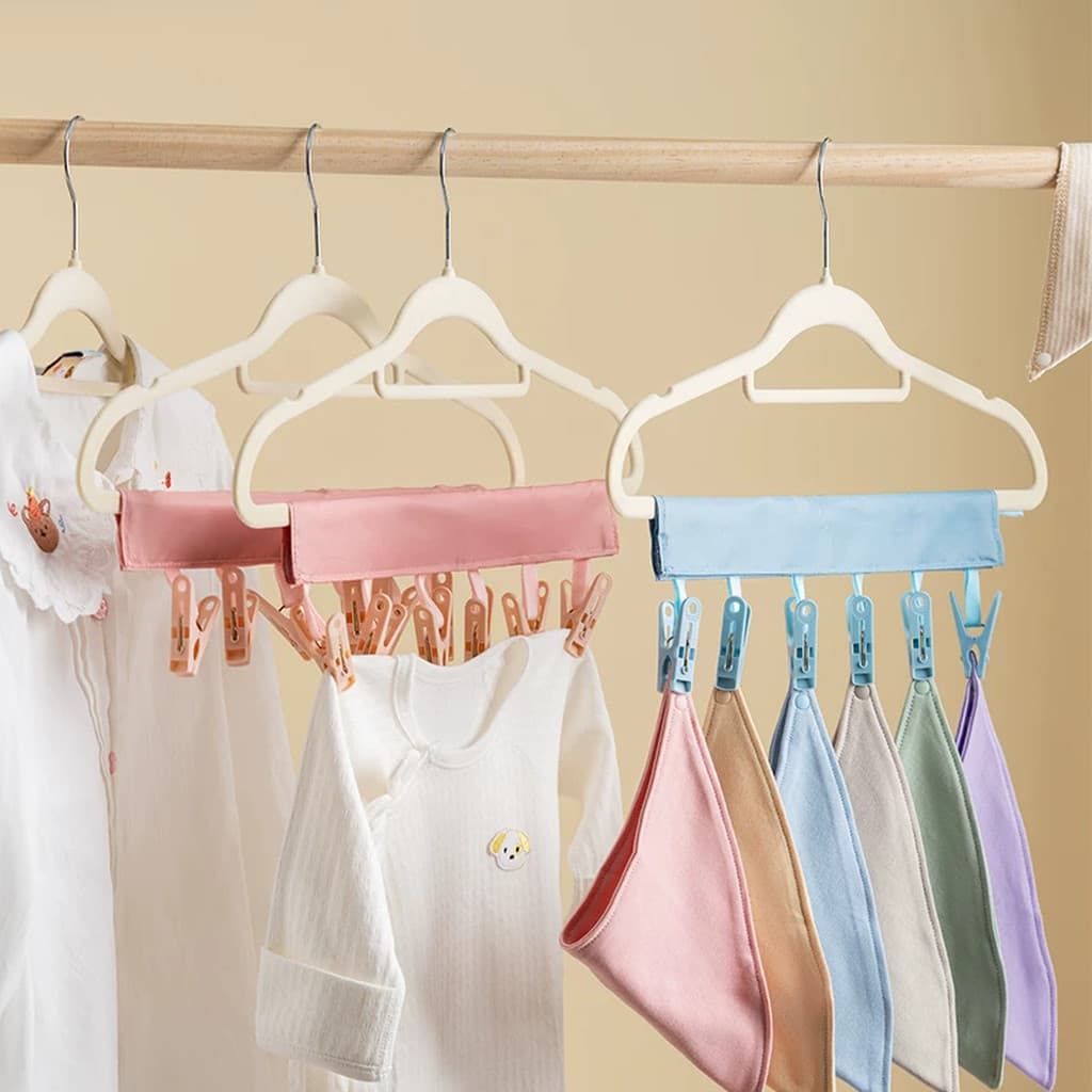 Cabide dobrável prendedor de roupa tecido cabide de viagem portátil viagem de negócios roupas secagem hotel hotel cabide