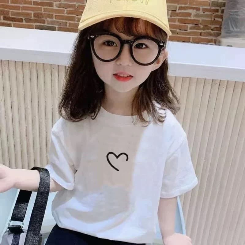 Camiseta infantil puro algodão de manga curta verão novo estilo roupas infantis 2026 médio pequeno roupas infantis menin