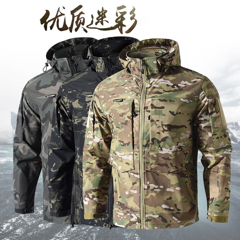 Jaqueta Softshell Leve E Durável Masculina , Casaco Casual Tático Quente À Prova De Vento D'água Para Viagens Ao Ar Livr