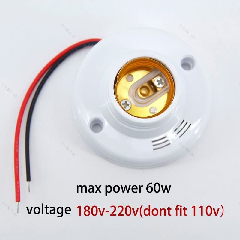 Parafuso Som Luz Vontrol Lâmpada E27 Controle De base Automática Soquete Titular Tampa AC 180v-240V Lâmpadas De Poupança