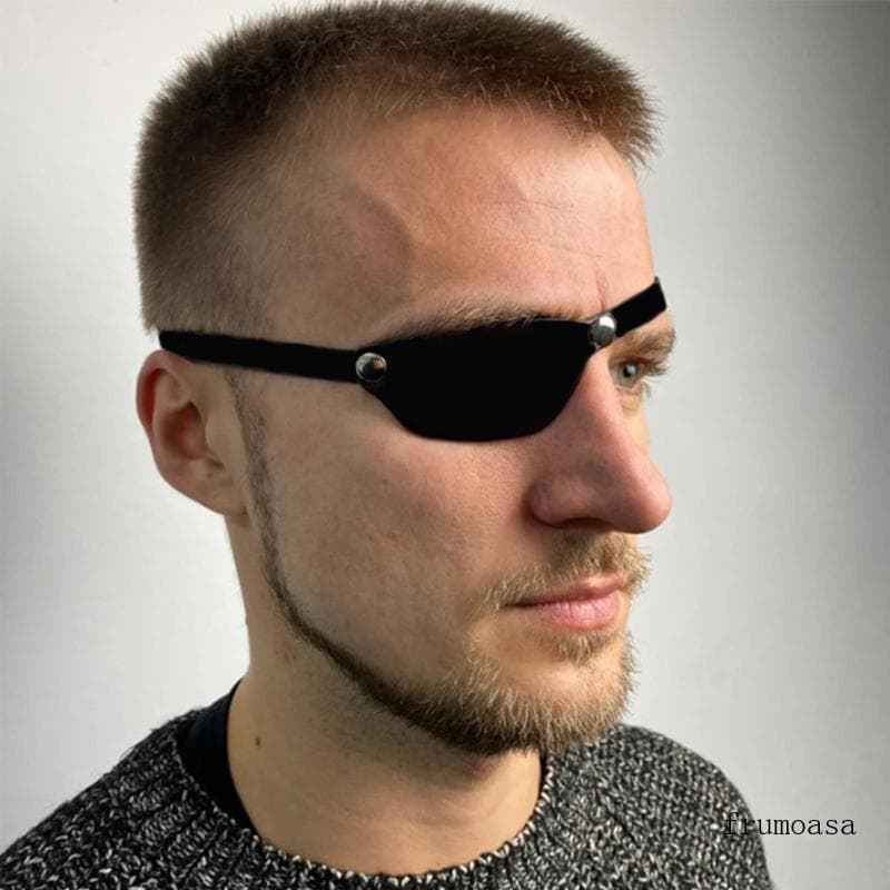Fru Leather Eye LARP Cosplay Acessórios Para Olhos Pirata Homens