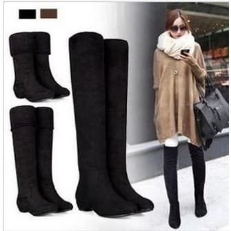 Botas Femininas Até O Joelho Sapatos De Salto Alto Bota De Menina Inverno