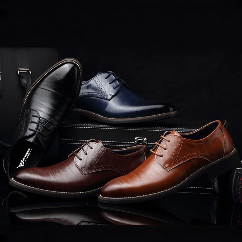 Sapatos Masculinos De Negócios De Couro Grandes