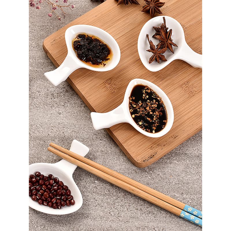 6 conjunto doméstico estilo japonês cerâmica pequeno prato pauzinho titular criativo tempero prato tempero pauzinho titu