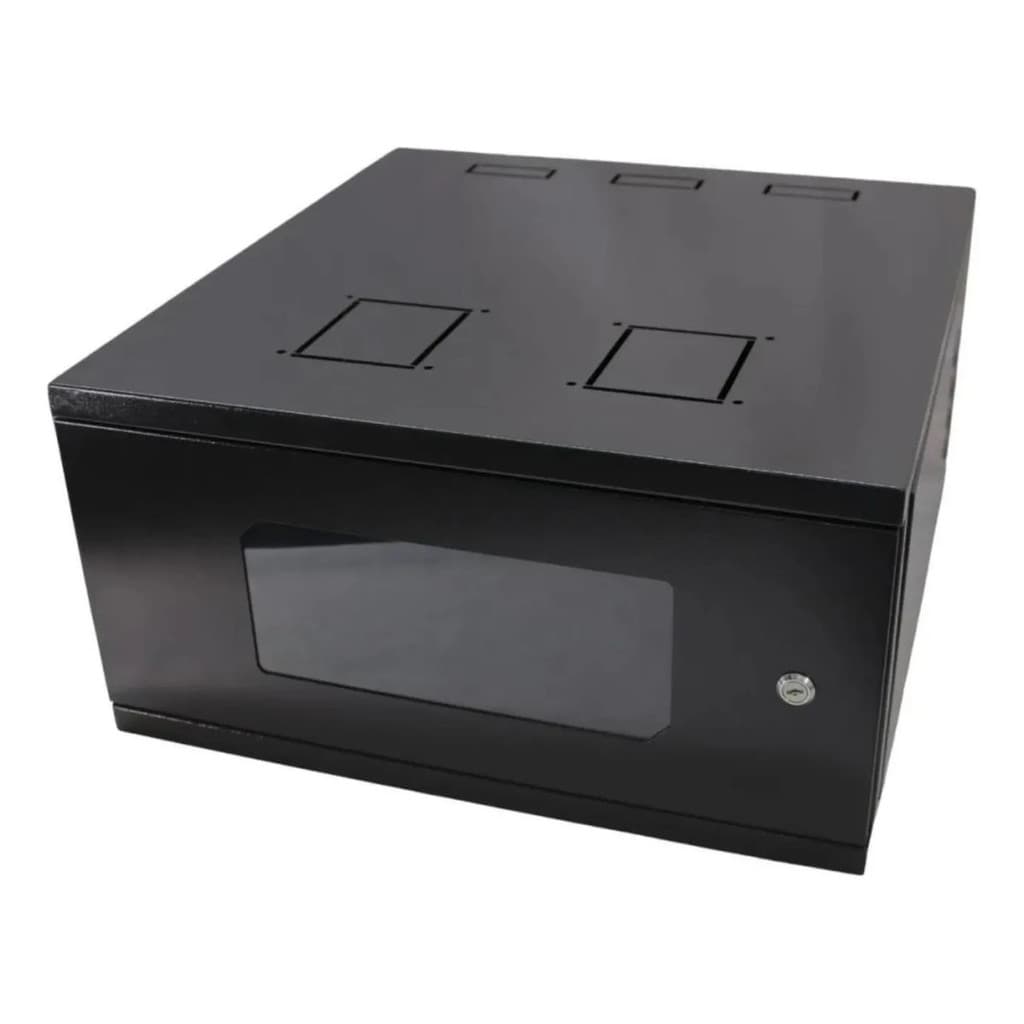 Mini Rack Padrão 19 5u X 470mm Parede P Acessórios Intelbras Preto