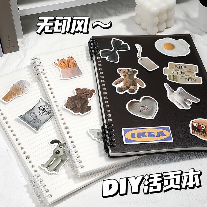 B5 Caderno de folhas soltas Caderno de folhas soltas removível sem mão A5 Simples estilo ins diy Bobina Notebook Noteboo