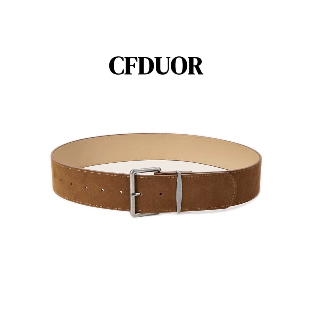 cinto feminino plus size cinto feminino largo CFDUOR cinto de veludo de couro Original, cinto largo, estilo americano re