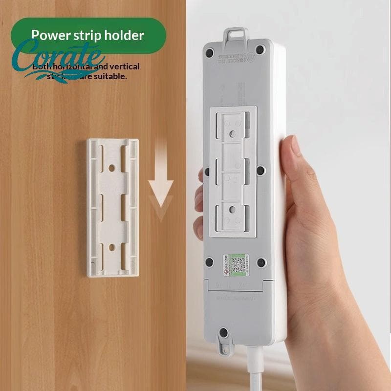 [Corate] 5/10 Pcs Autoadesivo Power Strip Soet Fixer Organizador De Cabos Suspensos Sem Danos Para Dormitório De Cozinha