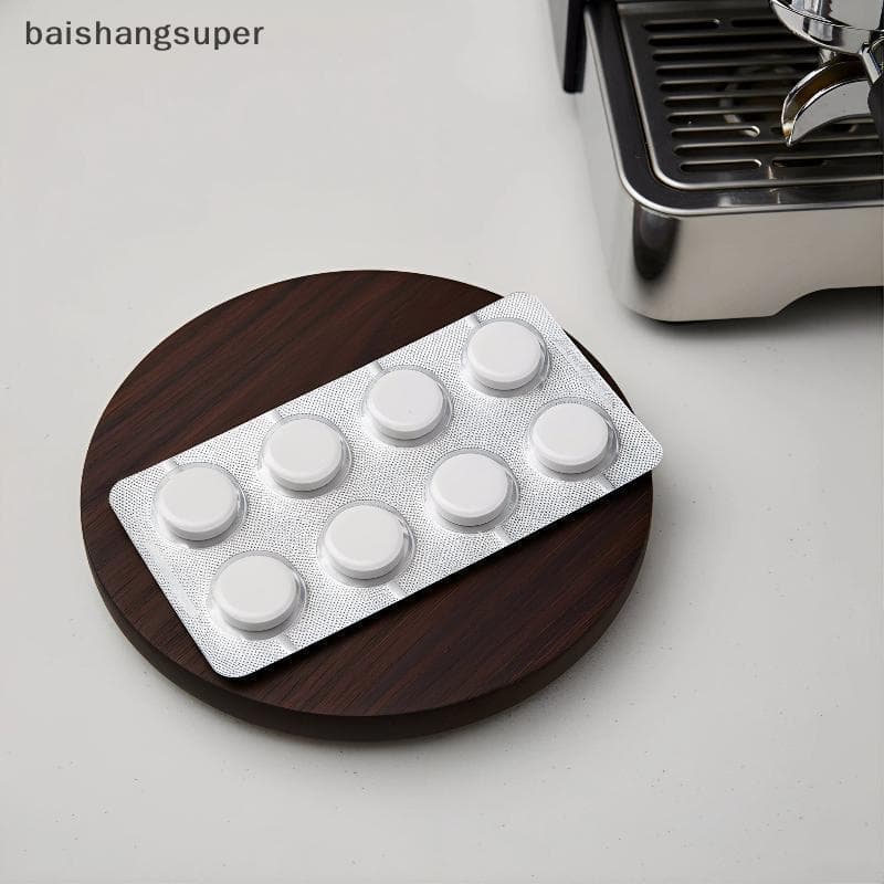 Conjunto De Comprimidos Para Limpeza De Máquina De Café , 8 Peças , Solução Eficaz De Descalcificador Expresso , Diária