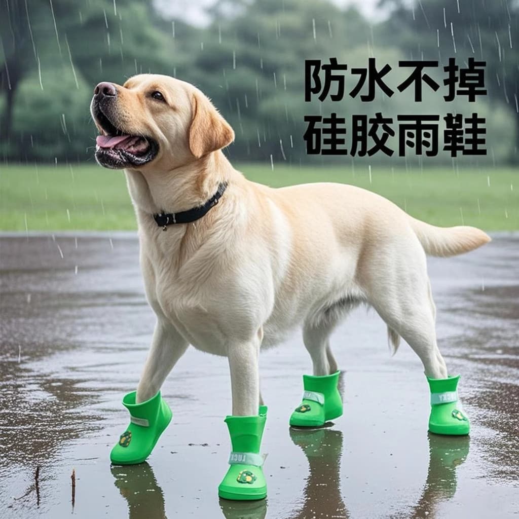Cão outing anti-sujo ferramenta útil sapatos para cães médio grande cão Golden Retriever à prova dwaterproof água anti-q