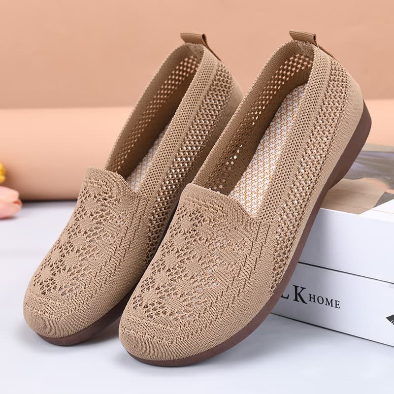 Sapatos Femininos de Verão Estilo Europeu e Americano, Bico Raso, Sola Plana, Bico Largo, Sola Macia, Vazados Q46R