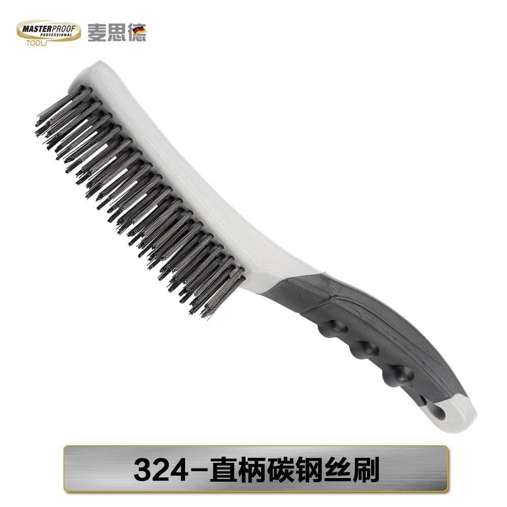 Escova de arame para remoção de ferrugem, ferramenta útil, escova de limpeza de aço inoxidável, escova de aço com alça,