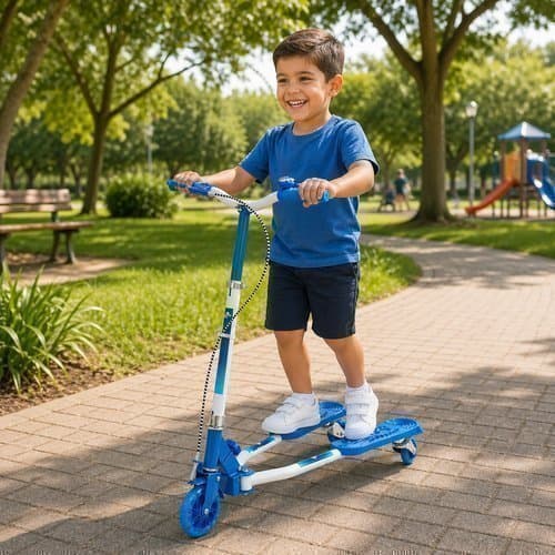 Patinete Infantil Dobrável - Azul