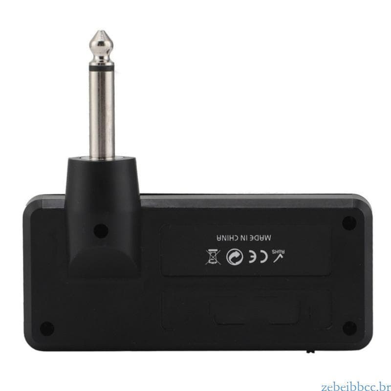 zebeibbcbr Amplificador Fone Ouvido Guitarra USB Recarregável Para Jogadores Rock Clássicos