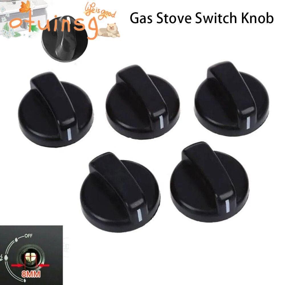 OTUINSG 1/2/5Pcs Botão De Controle Do Fogão A Gás , Botões Gerais Punho De Plástico , Para O Queimador De Bancada
