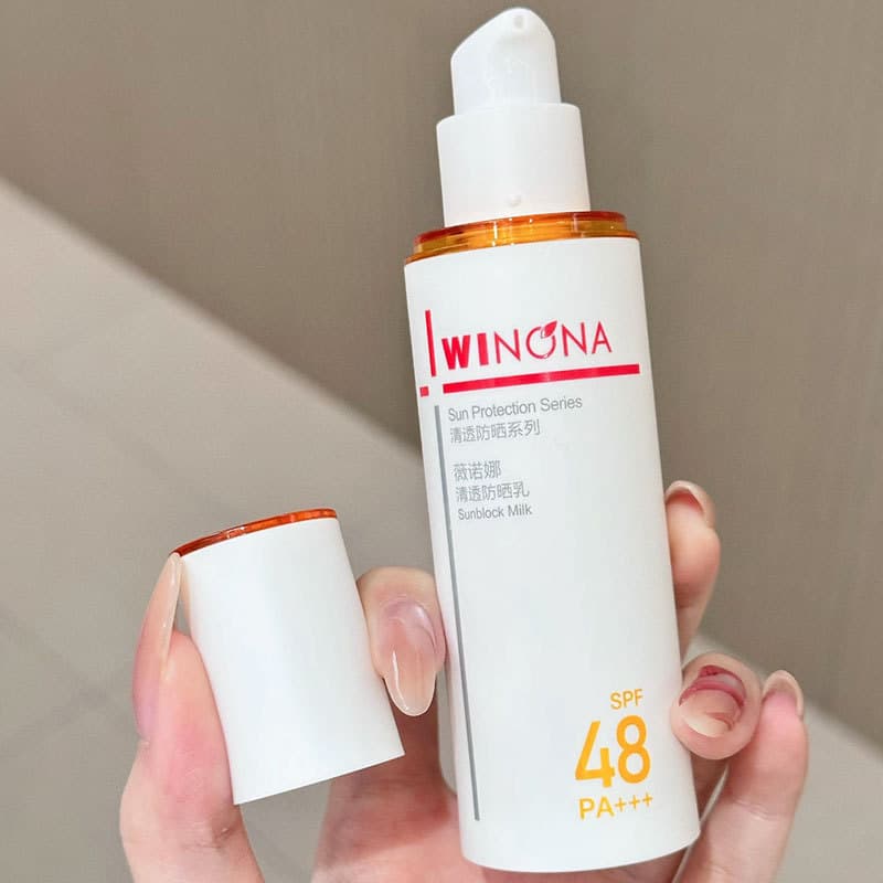 Verona Clear Protetor Solar Loção 50g Pele Sensível Maquiagem Primer SPF48 Suave Anti-Ultravioleta Commuter Outdoor