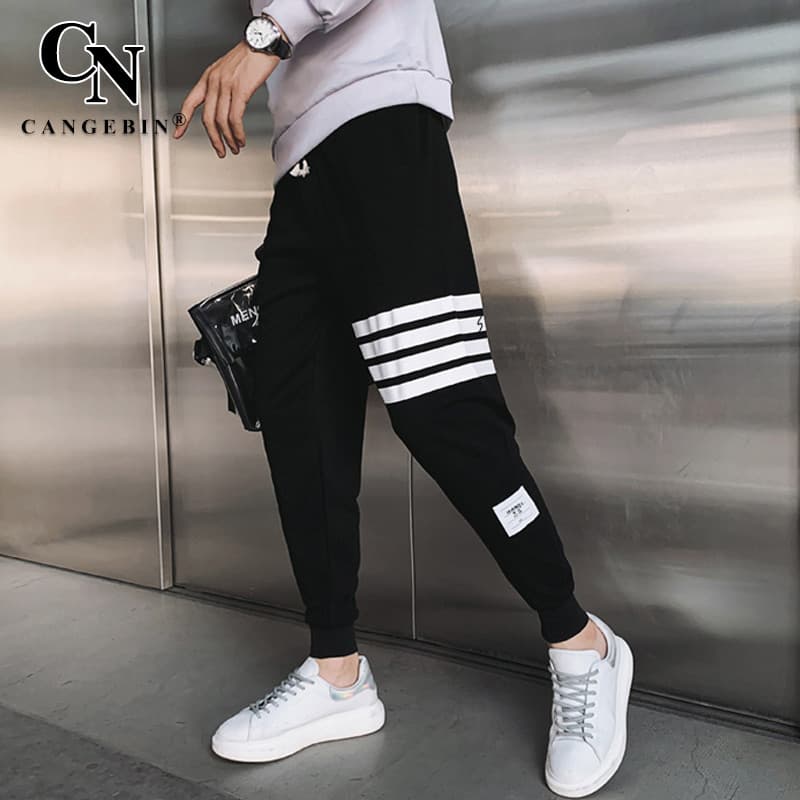 Calças casuais masculinas forro de lã engrossado outono calças Street Wear solto pé-banded puro algodão 2026 novo estilo